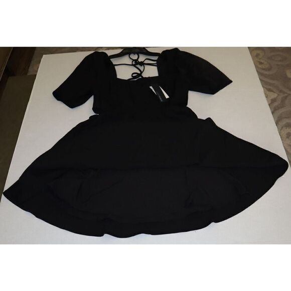 Lucy Paris BL-DR8040 Women's Sz Small Black Venice Cut-Out Short Mini Dress $88 - Picture 11 of 12